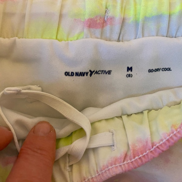 Pair of sport shorts with build in underwear. OLD NAVY girls size 7/8 - Picture 3 of 4